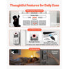 VEVOR Keyless Entry Door Lock with Handle Set, Electronic Keypad Deadbolt with Lever Handles, Pioneering Easy-Grip Design, Customizable User Codes, Keyed Entry, Auto Lock, Anti-Peeking, Silver