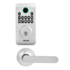 VEVOR Keyless Entry Door Lock with Handle Set, Electronic Keypad Deadbolt with Lever Handles, Pioneering Easy-Grip Design, Customizable User Codes, Keyed Entry, Auto Lock, Anti-Peeking, Silver