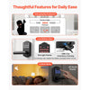 VEVOR Keyless Entry Door Lock with Handle, Electronic Lever Door Handle with Keypad, Customizable User Codes, Keyed Entry, Auto Lock, Anti-Peeking Password, Backlit Keypad, for Home, Matte Black