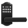 VEVOR Keyless Entry Door Lock with Handle, Electronic Lever Door Handle with Keypad, Customizable User Codes, Keyed Entry, Auto Lock, Anti-Peeking Password, Backlit Keypad, for Home, Matte Black