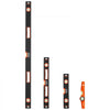 VEVOR 4-Piece Torpedo Level, 48/24/16/10 Inch Box Levels Set, Fluorescent Light Up Bubble Vials Ruler for 45/90/180 Degree, Aluminum Alloy Magnetic Leveler Tool, Shock-Proof(Only 10-inch has magnetic)