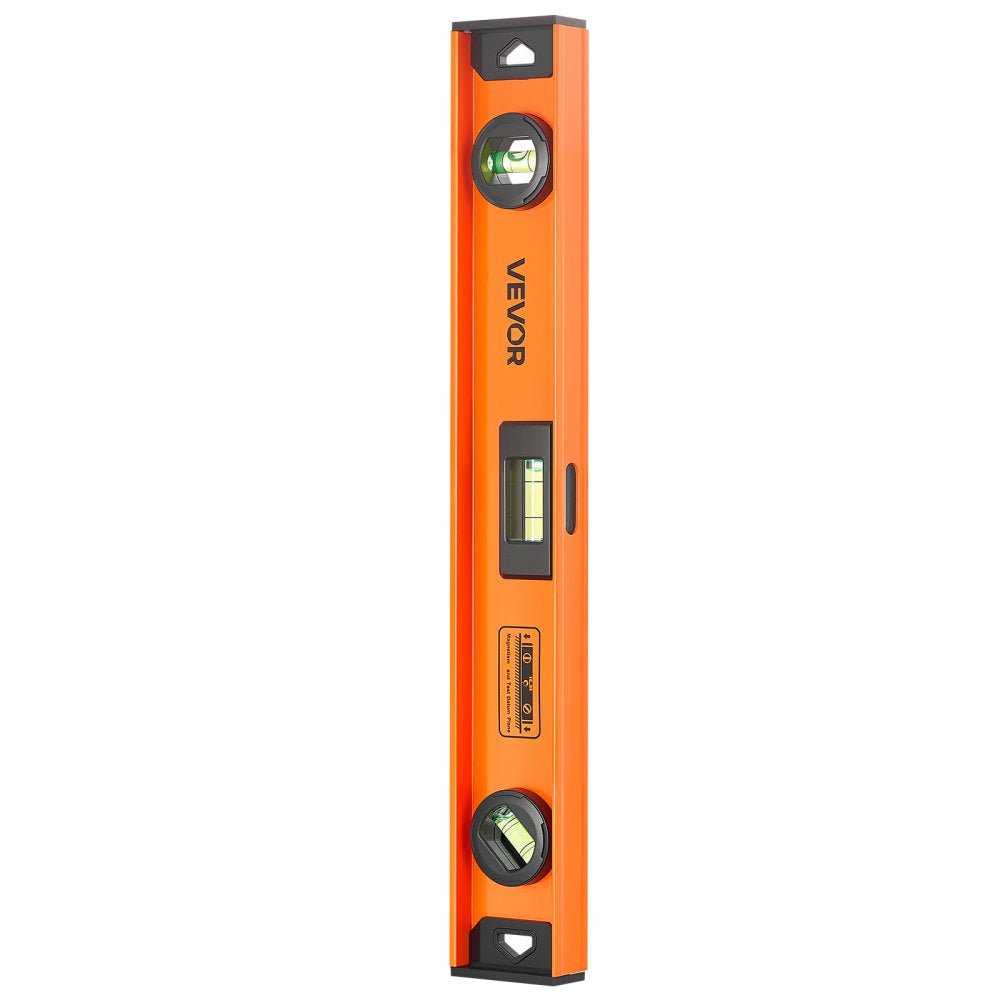 VEVOR Magnetic Level Set, 4-Piece Included 16/24/36/48 in, Aluminum Alloy I-Beam Bubble Leveler with Clear 3 Green Vials & Hanging Hole, Level Tool Ideal for Hanging Pictures, Home Improvement & DIY