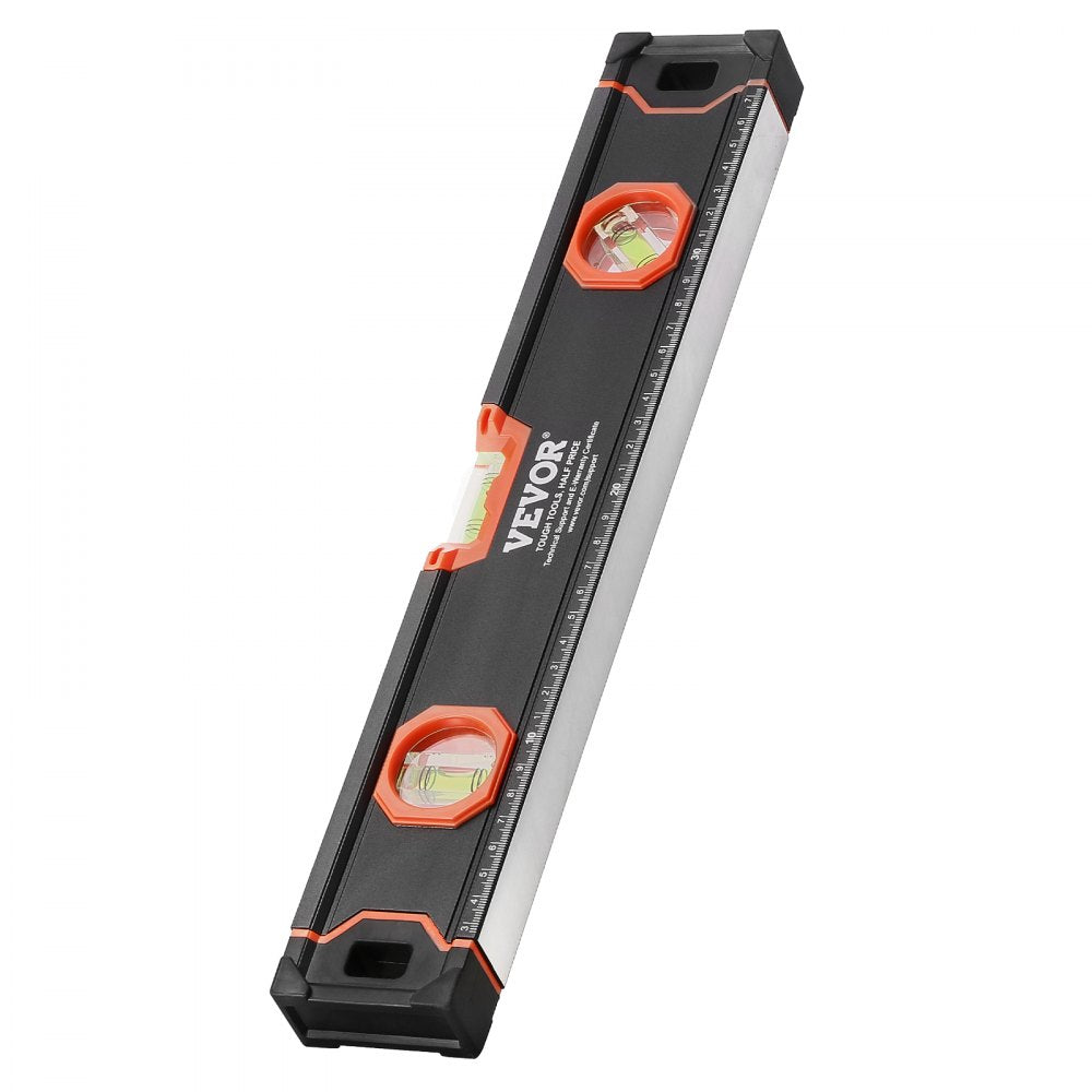 VEVOR 6-Piece Torpedo Level, 78/48/32/24/16/10 Inch Box Levels Set, Bubble Vials Ruler for 45/90/180 Degree, Shock-Proof Aluminum Alloy Magnetic Leveler Tool, SAE/Metric Scale(Only 10-inch has magnet)