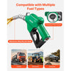 VEVOR 1 Inch NPT Automatic Fuel Nozzle with Swivel, Max Flow Rate 21.6 GPM, Auto Shut Off Diesel Gas Pump Nozzle with 3-Speed Trigger Lock & 1-3/16 in (OD=30.1 mm) Spout for Gasoline, Diesel, Kerosene