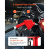 VEVOR 3/4-Inch NPT Automatic Fuel Nozzle, Max Flow Rate 11.8 GPM, Auto Shut Off Diesel Gas Pump Nozzle with 3-Speed Trigger Lock & 13/16-Inch (OD=20 mm) Spout for Gasoline, Diesel, Kerosene, Red