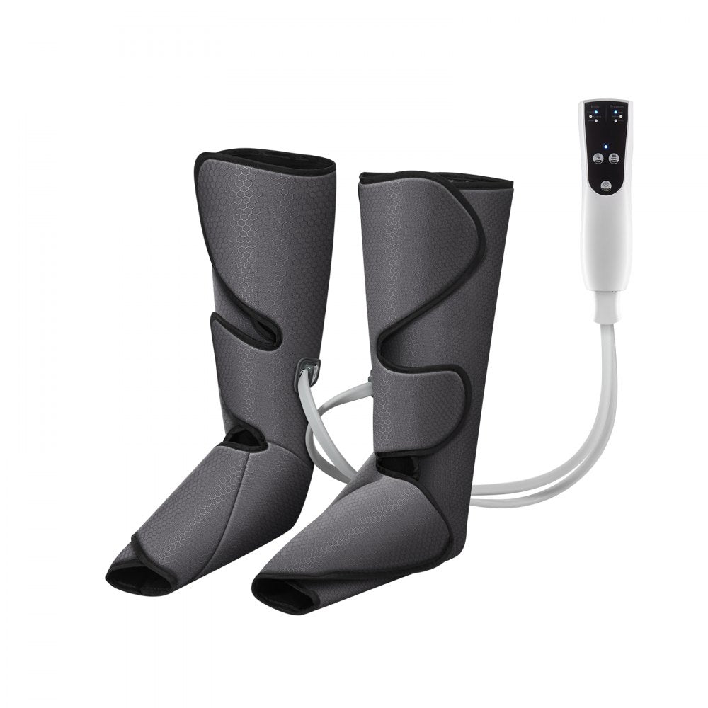 VEVOR Leg Massager with Air Compression, Foot and Calf Massager with 3 Modes & 3 Intensities, LCD Controller, Compression Massage Boot for Circulation, Swelling and Pain Relief- Great Gift for Mom/Dad