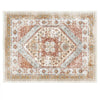 VEVOR Area Rug, 9 x 12 ft Large Washable Rug, Non-Slip and Tear-Resistant Soft Carpet, Pet & Child Friendly Vintage Area Rugs, Indoor Mat for Bedroom, Living Room, Kids Room, Office, Brown Red