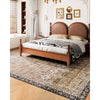 VEVOR Area Rug, 9 x 12 ft Large Washable Rug, Non-Slip and Tear-Resistant Soft Carpet, Pet & Child Friendly Vintage Area Rugs, Indoor Mat for Bedroom, Living Room, Kids Room, Office, Brown Green