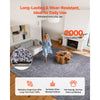 VEVOR Indoor Plush Area Rugs, 9 x 12 ft Plush Carpet, Area Rugs Furry with Long Plushs Pile, Thick & Durable High-Pile Rug for High-Traffic Areas, Non-Shedding & Non-Slip Backing, Blue-Gray