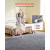 VEVOR Indoor Plush Area Rugs, 9 x 12 ft Plush Carpet, Area Rugs Furry with Long Plushs Pile, Thick & Durable High-Pile Rug for High-Traffic Areas, Non-Shedding & Non-Slip Backing, Blue-Gray
