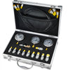 VEVOR Hydraulic Pressure Test Kit, 250/400/600bar, 3 Gauges 11 Test Couplings 3 Test Hoses, Excavator Hydraulic Test Gauge Set with Portable Carrying Case for Excavator Tractors Construction Machinery