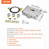 VEVOR Hydraulic Pressure Test Kit, 250/400/600bar, 3 Gauges 9 Test Couplings 3 Test Hoses, Excavator Hydraulic Test Gauge Set with Portable Carrying Case for Excavator Tractors Construction Machinery