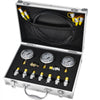 VEVOR Hydraulic Pressure Test Kit, 250/400/600bar, 3 Gauges 9 Test Couplings 3 Test Hoses, Excavator Hydraulic Test Gauge Set with Portable Carrying Case for Excavator Tractors Construction Machinery