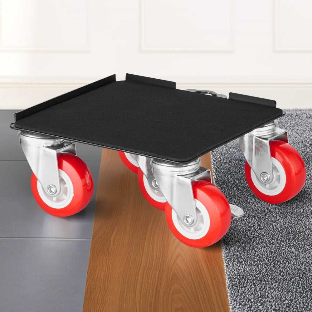 VEVOR Furniture Dolly, Maximum Load 3474 lbs, Heavy Duty Furniture Movers with 5 360° Rotation Wheels, Carbon Steel Panel, Furniture Lift Slider Tool Set for Appliances, Sofa, Fridge, Washing Machine