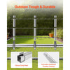 VEVOR Barbed Wire Arm, 10 Packs 14.8 in Fence Post Extender for 1.3" to 1.5" Chain Link Fences, U Bracket Design, Galvanized Steel Fence Height Extender, Protect Privacy and Prevent Pets Jumping Off