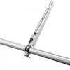 VEVOR Barbed Wire Arm, 10 Packs 14.8 in Fence Post Extender for 1.3" to 1.5" Chain Link Fences, U Bracket Design, Galvanized Steel Fence Height Extender, Protect Privacy and Prevent Pets Jumping Off