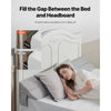 VEVOR Bed Wedge Pillow for Headboard, Queen Size, 60"x10"x6" Bed Gap Filler, Fill 0-7" Gap Between Headboard and Mattress, 25D Foam Mattress Wedge Headboard Pillow with Side Pocket, for Backrest, Gray