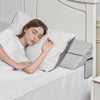 VEVOR Bed Wedge Pillow for Headboard, Queen Size, 60"x10"x6" Bed Gap Filler, Fill 0-7" Gap Between Headboard and Mattress, 25D Foam Mattress Wedge Headboard Pillow with Side Pocket, for Backrest, Gray
