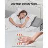 VEVOR Bed Wedge Pillow for Headboard, King Size, 72"x10"x6" Bed Gap Filler, Fill 0-7" Gap Between Headboard and Mattress, 25D Foam Mattress Wedge Headboard Pillow with Side Pocket, for Backrest, Gray