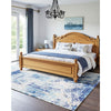 VEVOR Area Rug, 5 x 7 ft Large Washable Rug, Non-Slip and Tear-Resistant Soft Carpet, Pet & Child Friendly Modern Area Rugs, Indoor Mat for Bedroom, Office, Living Room, Kids Room, Entryway, Blue