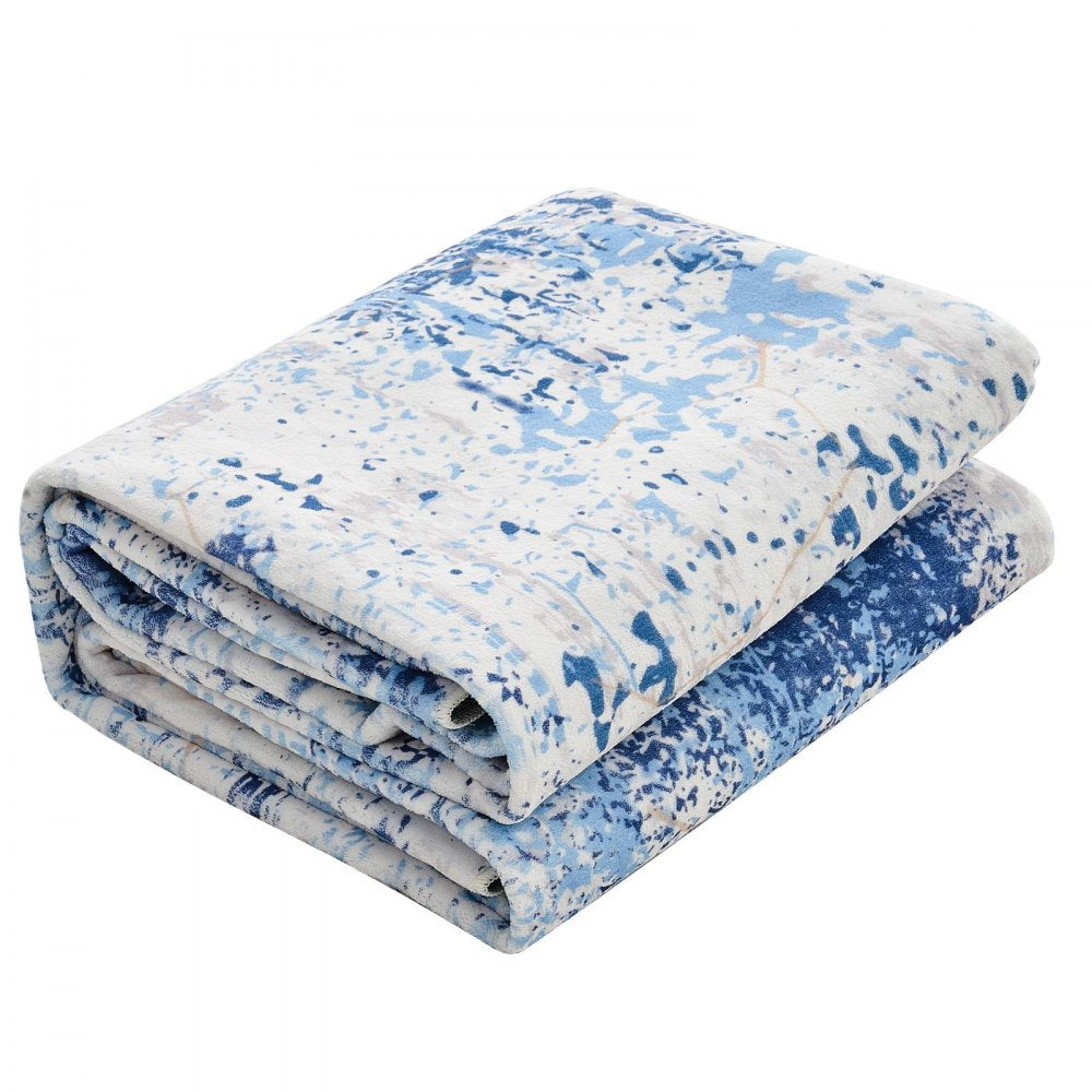 VEVOR Area Rug, 5 x 7 ft Large Washable Rug, Non-Slip and Tear-Resistant Soft Carpet, Pet & Child Friendly Modern Area Rugs, Indoor Mat for Bedroom, Office, Living Room, Kids Room, Entryway, Blue