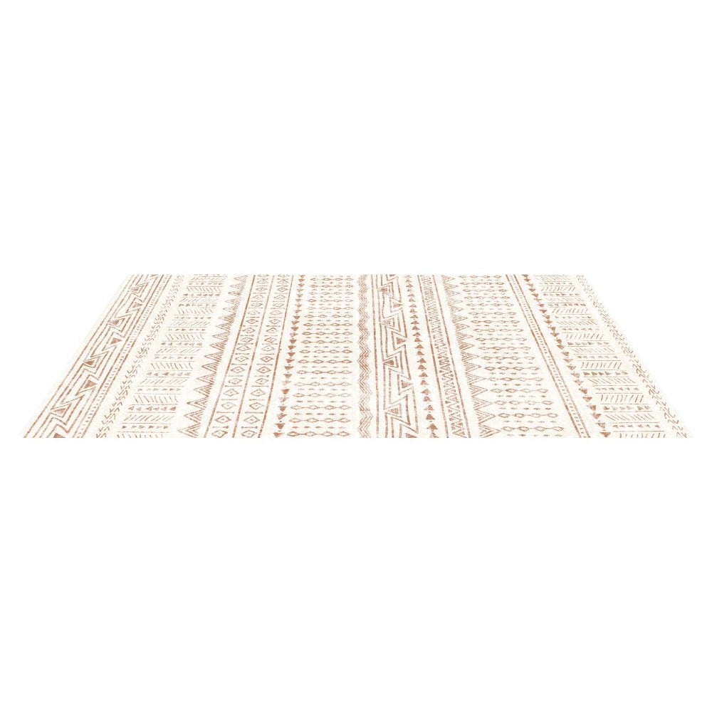 VEVOR Area Rug, 5 x 7 ft Large Washable Rug, Non-Slip and Tear-Resistant Soft Carpet, Pet & Child Friendly Modern Area Rugs, Indoor Mat for Bedroom, Office, Living Room, Kids Room, Entryway, Beige