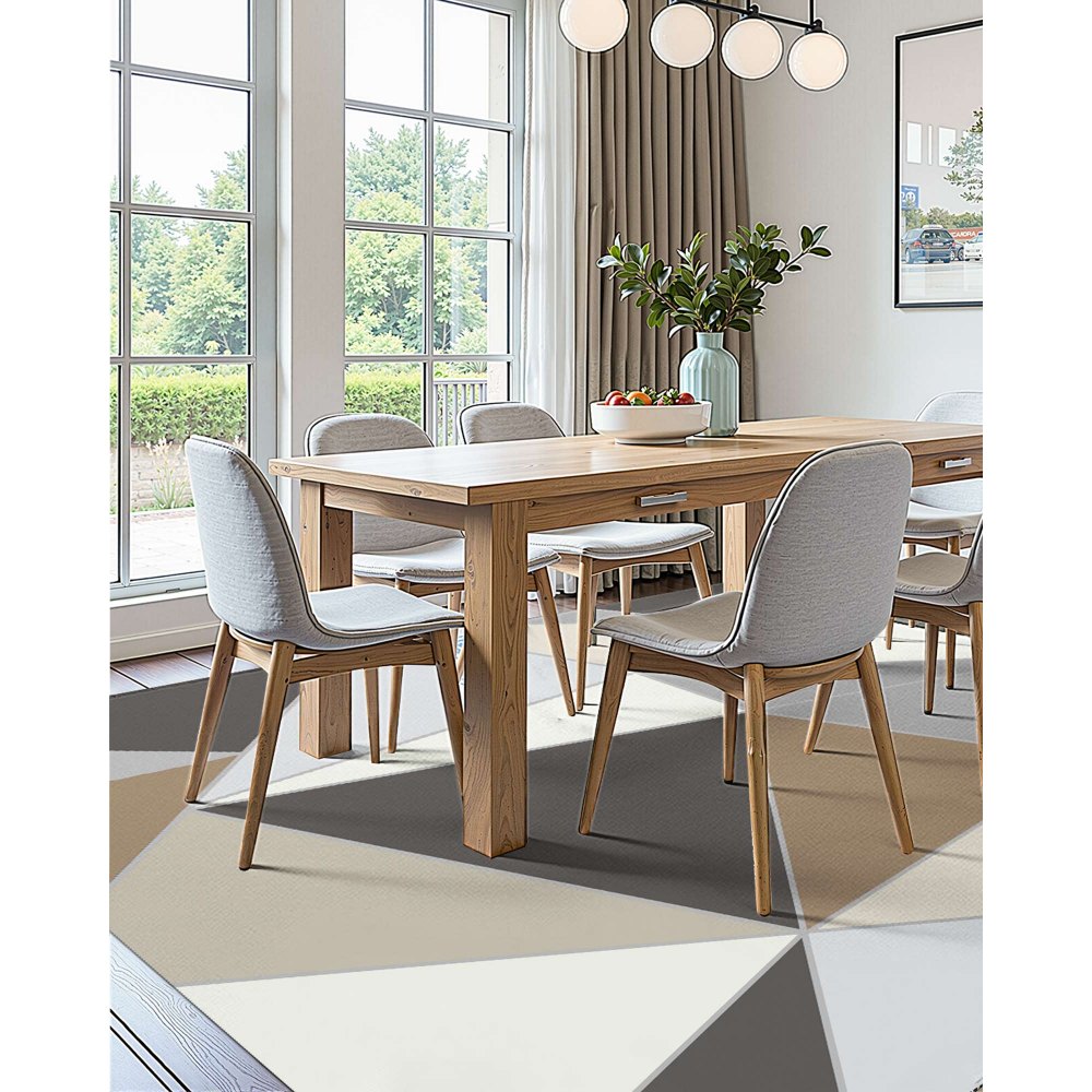 VEVOR Area Rug, 5 x 7 ft Large Washable Rug, Non-Slip and Tear-Resistant Soft Carpet, Pet & Child Friendly Modern Area Rugs, Indoor Mat for Bedroom, Living Room, Kids Room, Entryway, Charcoal Gray