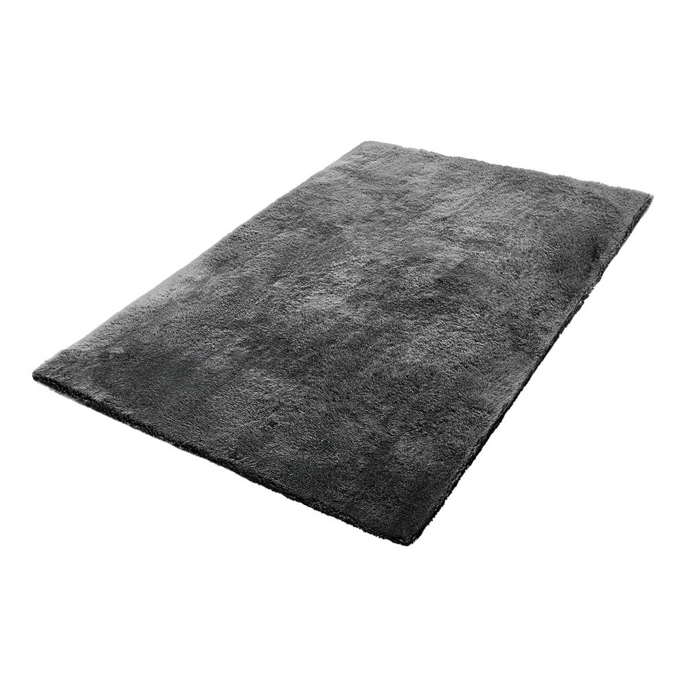 VEVOR Indoor Plush Area Rugs, 5 x 8 ft Soft Plush Carpet, Furry Shag Area Rugs for Living Room, Bedroom, Sunroom, Modern Home Decor Aesthetic, Non-Shedding, Non-Woven, Slip-Resistant, Dark Gray