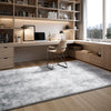 VEVOR Indoor Plush Area Rugs, 6 x 9 ft Soft Plush Carpet, Furry Shag Area Rugs for Living Room, Bedroom, Modern Home Decor Aesthetic Long-Pile Rug, Non-Shedding, Slip-Resistant, Tie-Dye Light Gray