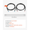 VEVOR Hydraulic Hose Kit, 16 ft 2-Piece Leak-Proof TPEE Outboard Steering Hose Kit with 304 Stainless Steel Connector, Compatible with Marine Outboard Steering Systems, 20 MPa Max Working Pressure