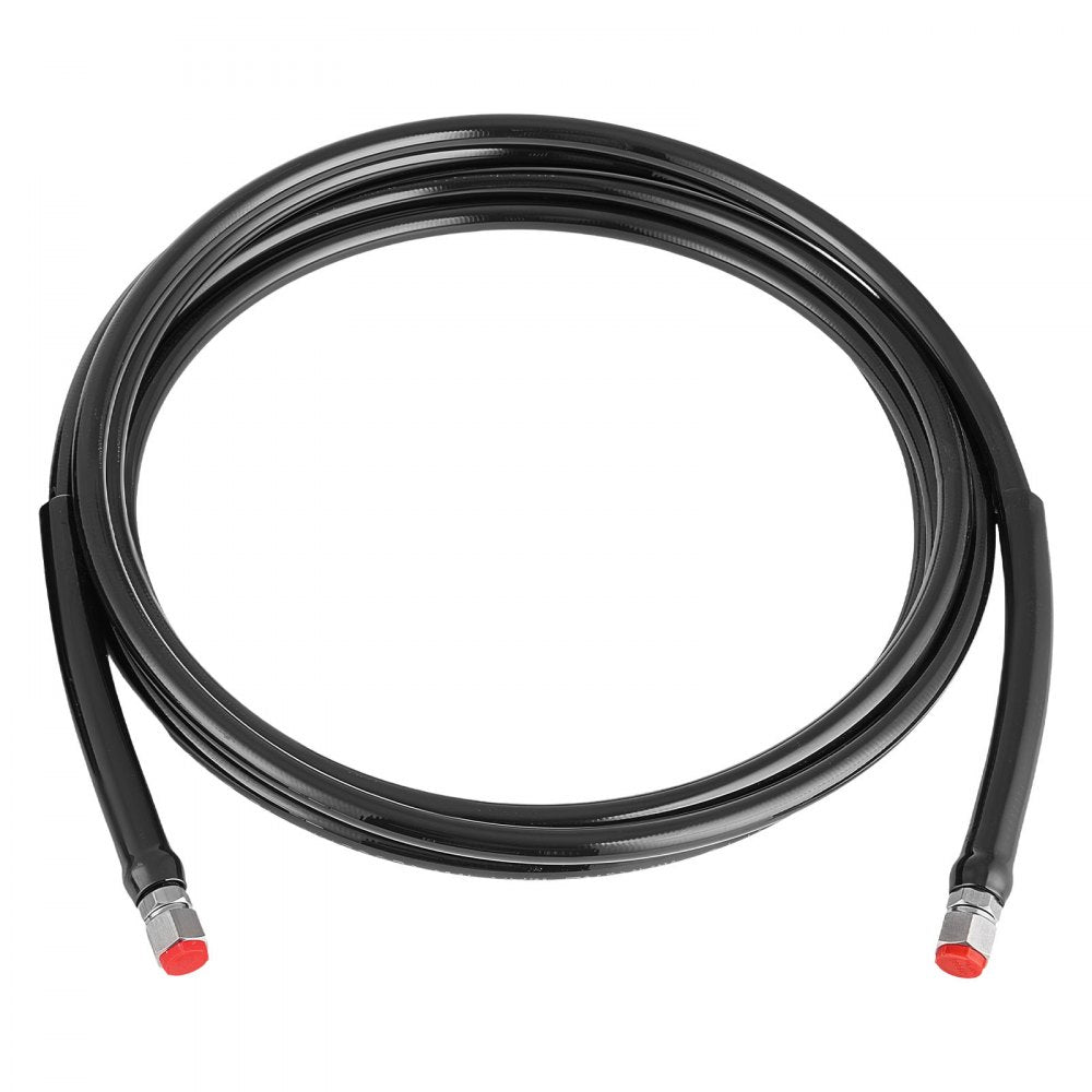 VEVOR Hydraulic Hose Kit, 16 ft 2-Piece Leak-Proof TPEE Outboard Steering Hose Kit with 304 Stainless Steel Connector, Compatible with Marine Outboard Steering Systems, 20 MPa Max Working Pressure