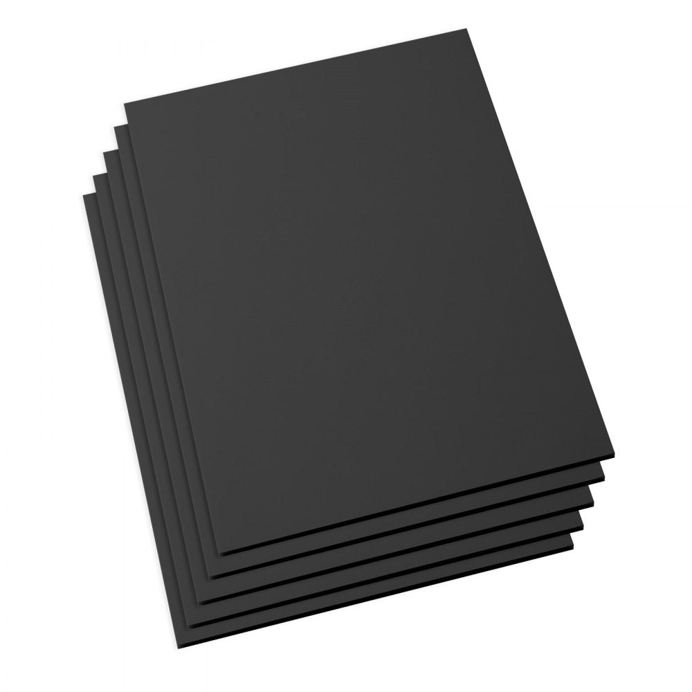 VEVOR Foam Board, 5 Pack 36 x 48 in, 3/16 in Thickness Black Poster Board, for Mounting, Crafts, Paintings Prints, Art, Display, Presentation and Projects, Acid-Free Double Sided Foam Core Sheets
