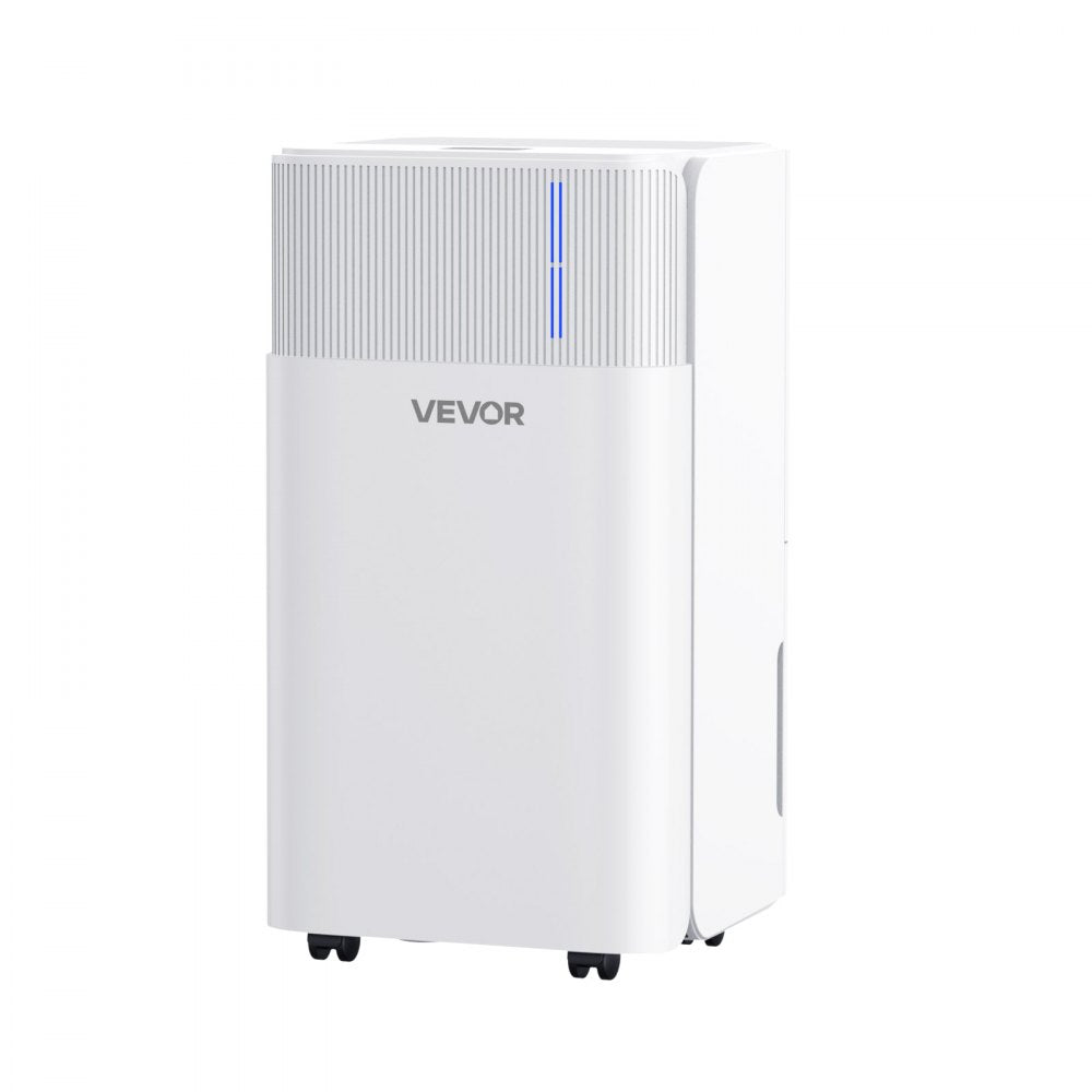 VEVOR 30 Pints Dehumidifier for Home & Basement, Drain Hose for Commercial & Industrial Use, Smart Humidity Control, Low Noise for Large Rooms, Warehouses, Bedrooms & Storage, Large Coverage,White