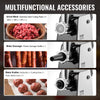 VEVOR Meat Grinder, 3 Lbs/Min Capacity Electric Meat Grinders with Blade, Grinding Plate, Sausage Maker, Kubbe Kit, Stainless Steel Meat Mincer for Home Kitchen