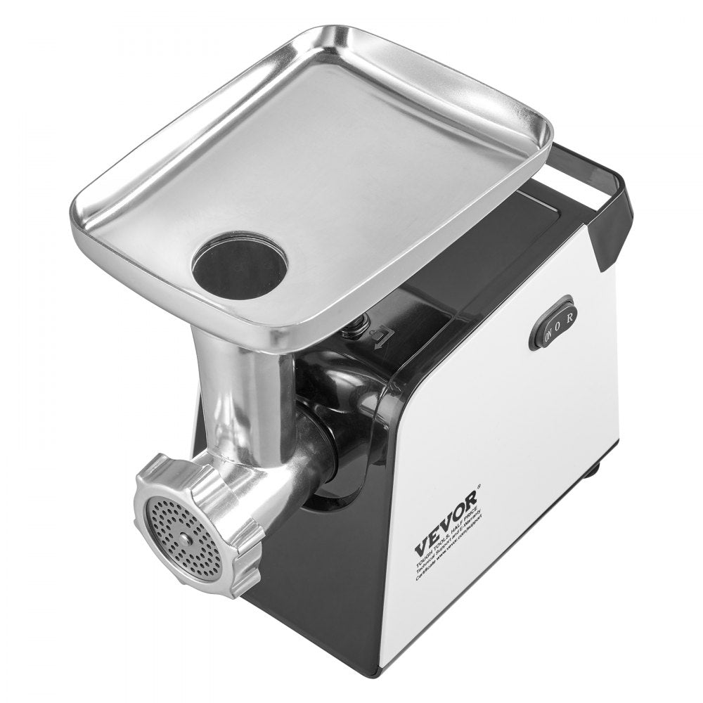 VEVOR Meat Grinder, 3 Lbs/Min Capacity Electric Meat Grinders with Blade, Grinding Plate, Sausage Maker, Kubbe Kit, Stainless Steel Meat Mincer for Home Kitchen