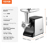 VEVOR Meat Grinder, 3 Lbs/Min Capacity Electric Meat Grinders with Blade, Grinding Plate, Sausage Maker, Kubbe Kit, Burger Press, Chopper Attachment, Stainless Steel Meat Mincer for Home Kitchen
