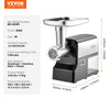 VEVOR Meat Grinder, 4.2 Lbs/Min Capacity Electric Meat Grinders with Blade, Grinding Plate, Sausage Maker, Kubbe Kit, Burger Press, Chopper Attachment, Stainless Steel Meat Mincer for Home Kitchen
