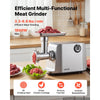 VEVOR Electric Meat Grinder, 3.3-6.6 Lbs/Min 1800W Max, #5 Home Meat Mincer, 2-Speed with 3 Grinding Plates, 3 Sausage Stuff Tubes & Kubbe Kit, 700W Die-Cast Aluminum Sausage Maker for Home Kitchens