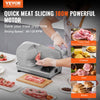 VEVOR Meat Slicer, 7.5 inch Electric Deli Food Slicer, 180W Meat Cutter with a Premium SUS420 Blade, 0-0.6 inch Adjustable Thickness, Food Slicer Machine for Meat, Hard Bread and Cheese, Home Use