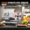 VEVOR Meat Slicer, 7.5 inch Electric Deli Food Slicer, 180W Meat Cutter with a Premium SUS420 Blade, 0-0.6 inch Adjustable Thickness, Food Slicer Machine for Meat, Hard Bread and Cheese, Home Use