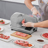 VEVOR Meat Slicer, 7.5 inch Electric Deli Food Slicer, 180W Meat Cutter with a Premium SUS420 Blade, 0-0.6 inch Adjustable Thickness, Food Slicer Machine for Meat, Hard Bread and Cheese, Home Use