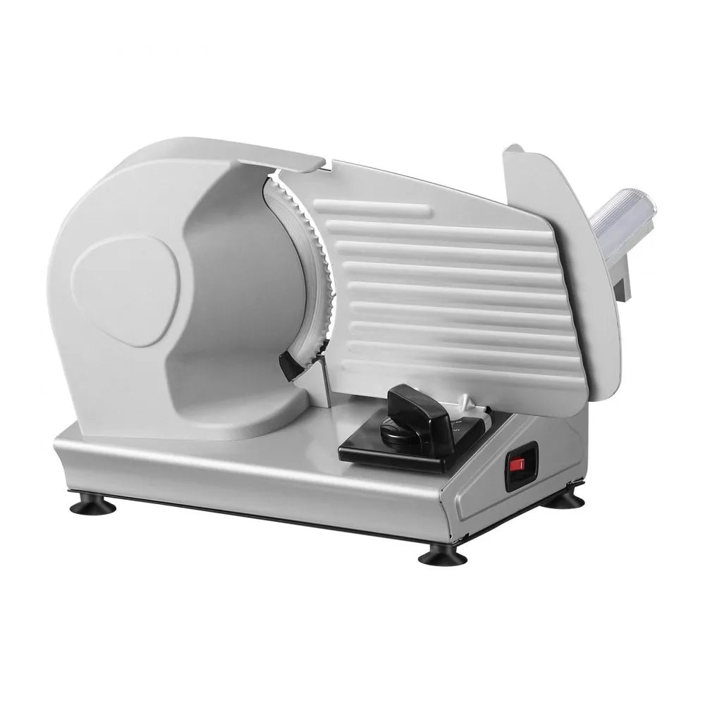 VEVOR Meat Slicer, 7.5 inch Electric Deli Food Slicer, 180W Meat Cutter with a Premium SUS420 Blade, 0-0.6 inch Adjustable Thickness, Food Slicer Machine for Meat, Hard Bread and Cheese, Home Use