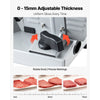 VEVOR Meat Slicer, 7.5" Electric Deli Slicer with SUS420 Blade & 0-0.6" Adjustable Thickness, 200W Home Food-Slicer for Frozen Meat, Ham, Baguett, Steak, UL Approved