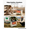 VEVOR Cordless Radiant Kerosene Heater, 10000 BTU Portable Space Heater, for Home, Garage, Camping, Workshop, Emergency, Outdoor Activity, with Flame Control, Tip-Over Shutoff, Funnel, Batteries