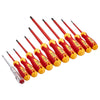 VEVOR Insulated Screwdriver Set, 11-Piece Professional Electrical Screwdriver Set, 1000V Insulated Electrician Tool Set, with Magnetic Phillips Slotted Pozi Tips, Voltage Tester, for Electricians