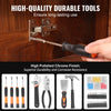 VEVOR Tool Kit, 96 Piece General Household Hand Tool Set, with Cordless Screwdriver and Portable Tool Storage Case, High-Quality Steel, for Home Maintenance, DIY Projects, and Automotive Repair