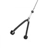 VEVOR Pulley System, 1 PC LAT and Lift Pulley System, Gym Rack Pulleys Attachment with two Steel Cables, Short Bar, Dual Grip Handles, Cable Machine for Bicep, Shoulder, Back, Up to 280 lbs Capacity