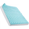 VEVOR Mattress Topper, Queen Size, 2" Thickness, Soft Memory Foam Mattress Pad, Cooling Gel Infusion, Compressed Package for Quick Setup, 7 Comfort Zones for Pressure Relief, Comfy Support for Any Bed