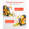 VEVOR 2 Packs Tape Measure 25 ft Length, Measuring Tape with Retractable, Imperial and Metric ft/m Dual-Scale & ABS Case & Easy Read Steel Measurement Tool,for Outdoor,Decoration
