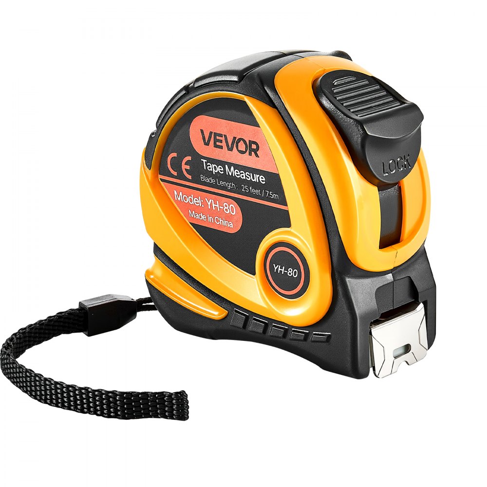 VEVOR 2 Packs Tape Measure 25 ft Length, Measuring Tape with Retractable, Imperial and Metric ft/m Dual-Scale & ABS Case & Easy Read Steel Measurement Tool,for Outdoor,Decoration